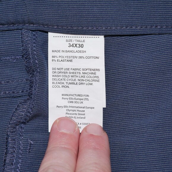 Lot of 2 Callaway Men's Size 34x30 Performance Stretch Golf Pants Blue Black - Picture 10 of 16